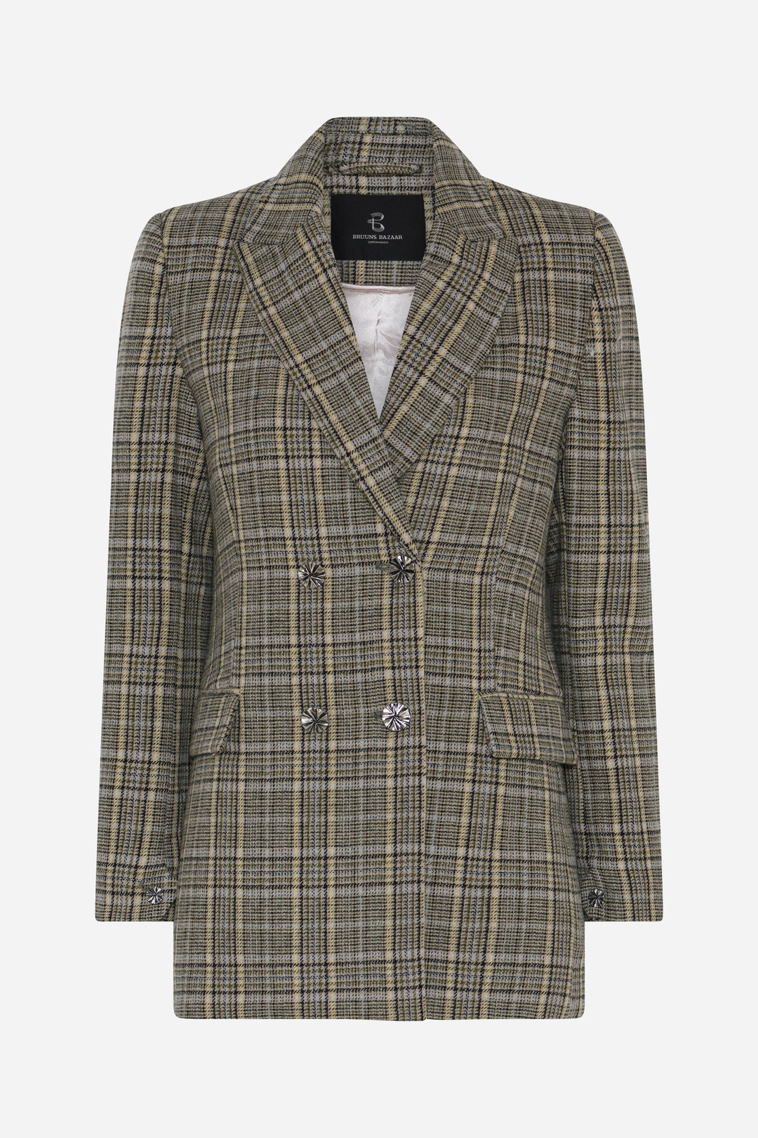 Bruuns Bazaar Women DaisieBBLindi blazer Blazere Green Check