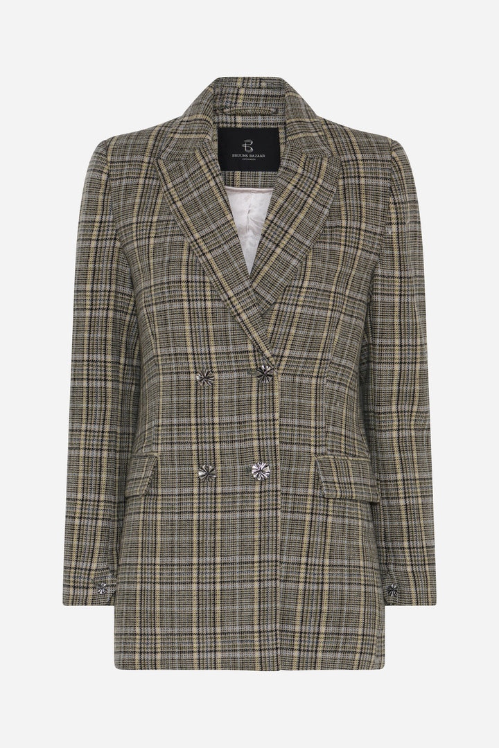 Bruuns Bazaar Women DaisieBBLindi blazer Blazere Green Check