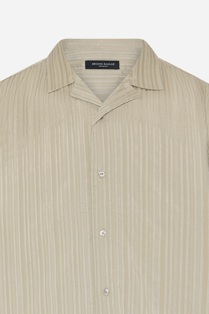 Bruuns Bazaar Men DimensionBBHomme shirt Skjorter .Sand