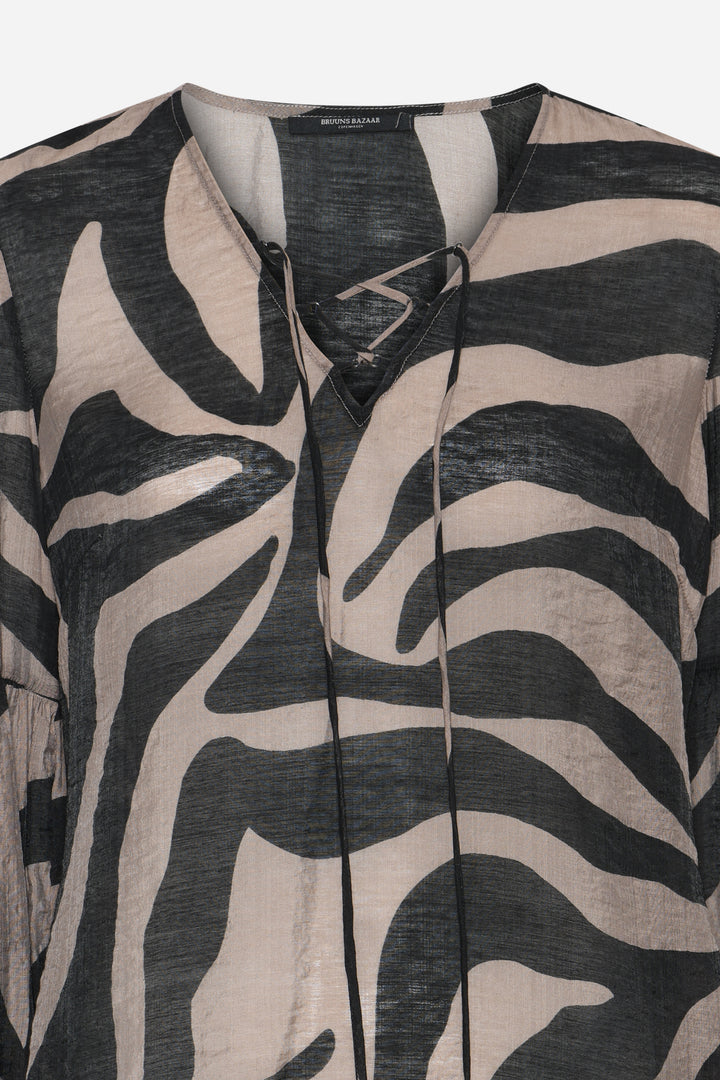 Bruuns Bazaar Women DuscleBBElma bluse Bluser Zebra print