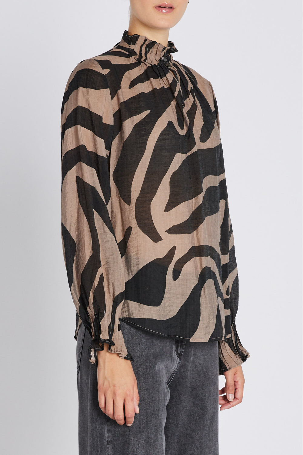 Bruuns Bazaar Women DuscleBBTerese bluse Bluser Zebra print