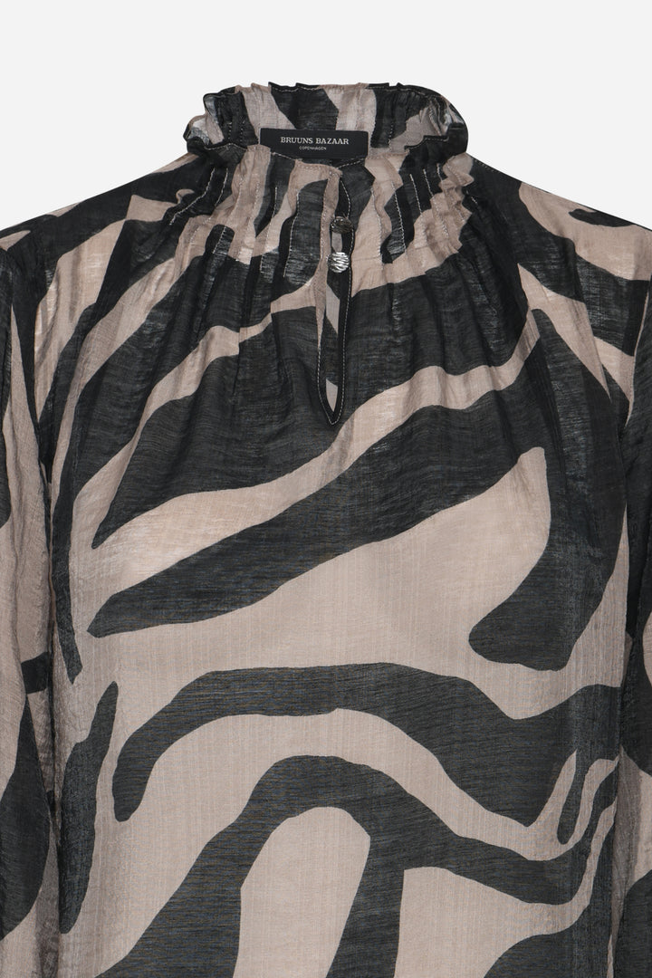 Bruuns Bazaar Women DuscleBBTerese bluse Bluser Zebra print