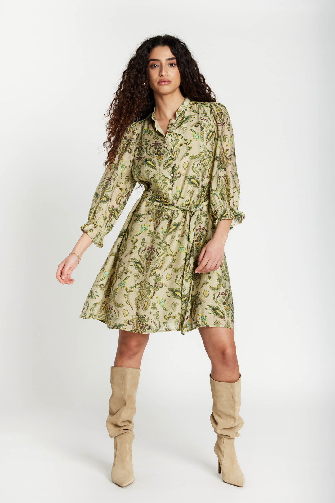 Bruuns Bazaar Women DuscleBBVivan dress Kjoler Multi Green print