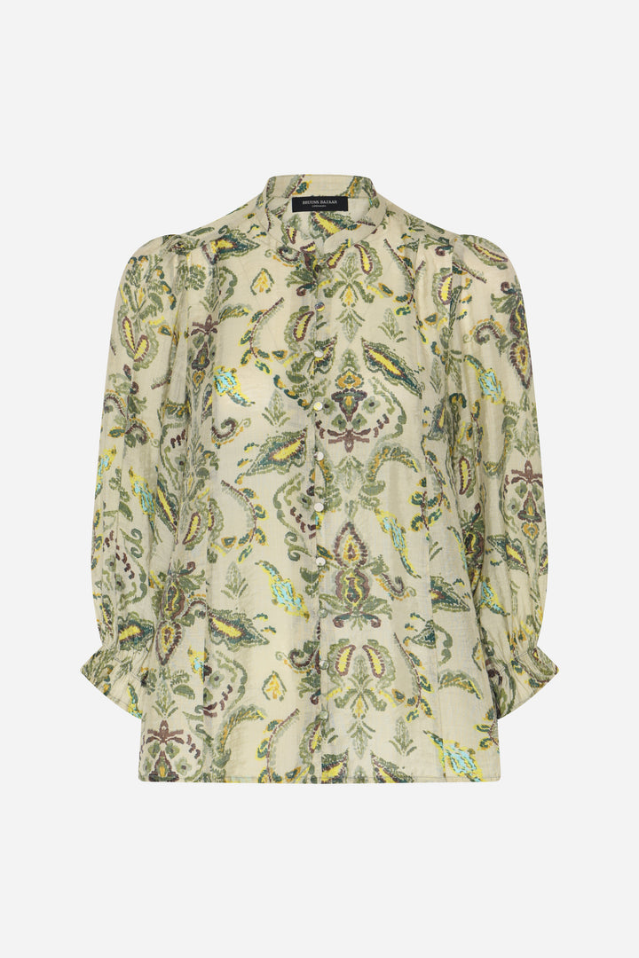 Bruuns Bazaar Women DuscleBBVivana shirt Skjorter Multi Green print