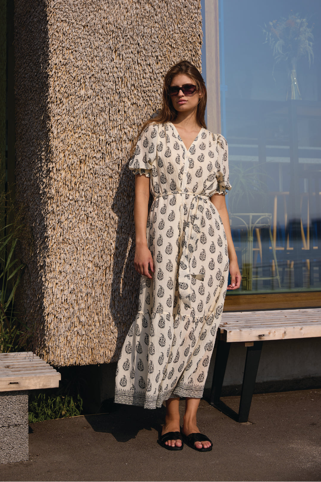 Bruuns Bazaar Women DuscleBBYana kjole Kjoler Cream / Black