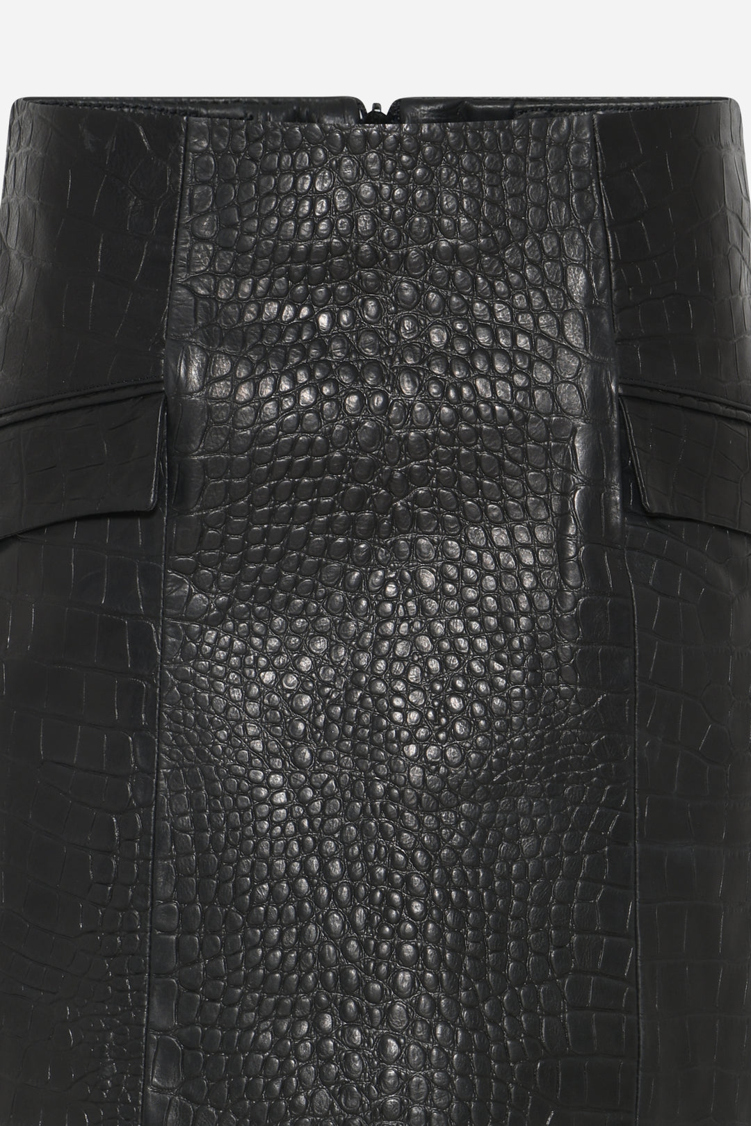 Bruuns Bazaar Women EmbossedBBSiana lædernederdel Nederdele Black