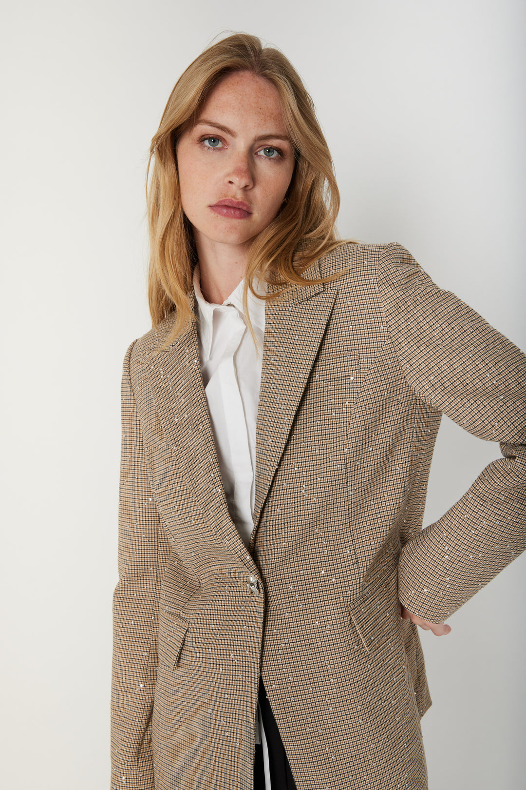 Bruuns Bazaar Women EremosBBFriara blazer Blazere Light check