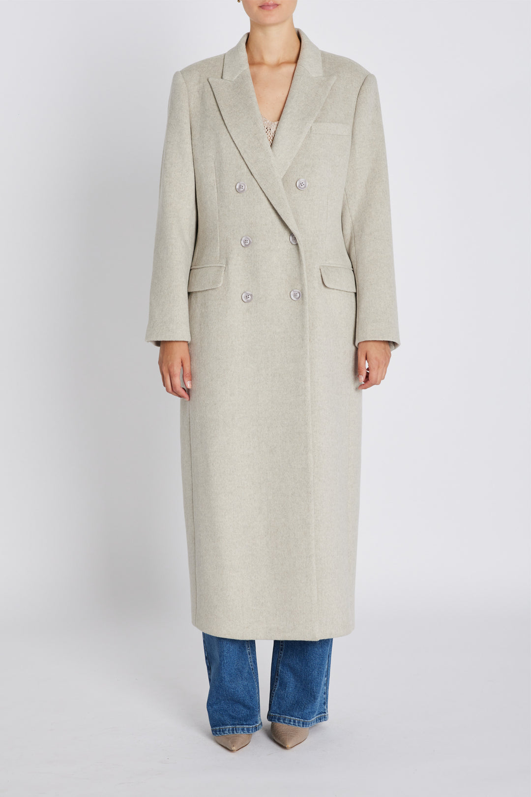 Bruuns Bazaar Women FallopiaBBAbellas frakke Overtøj Beige Melange
