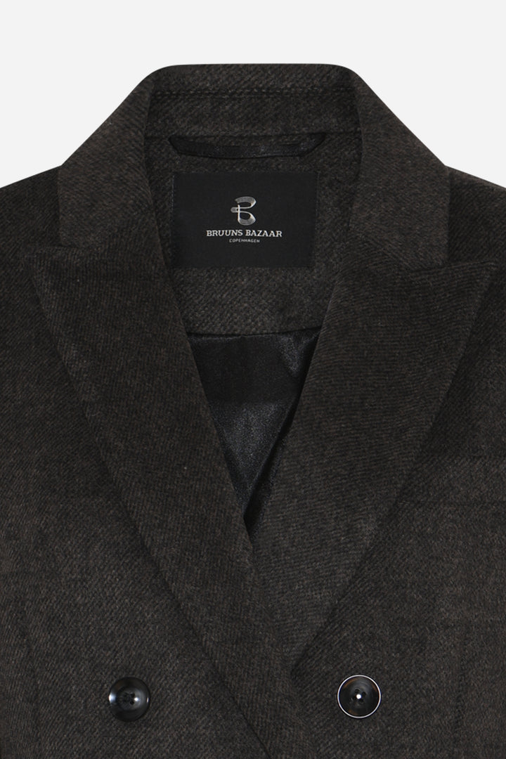 Bruuns Bazaar Women FallopiaBBAbellas frakke Overtøj Dark Grey Melange