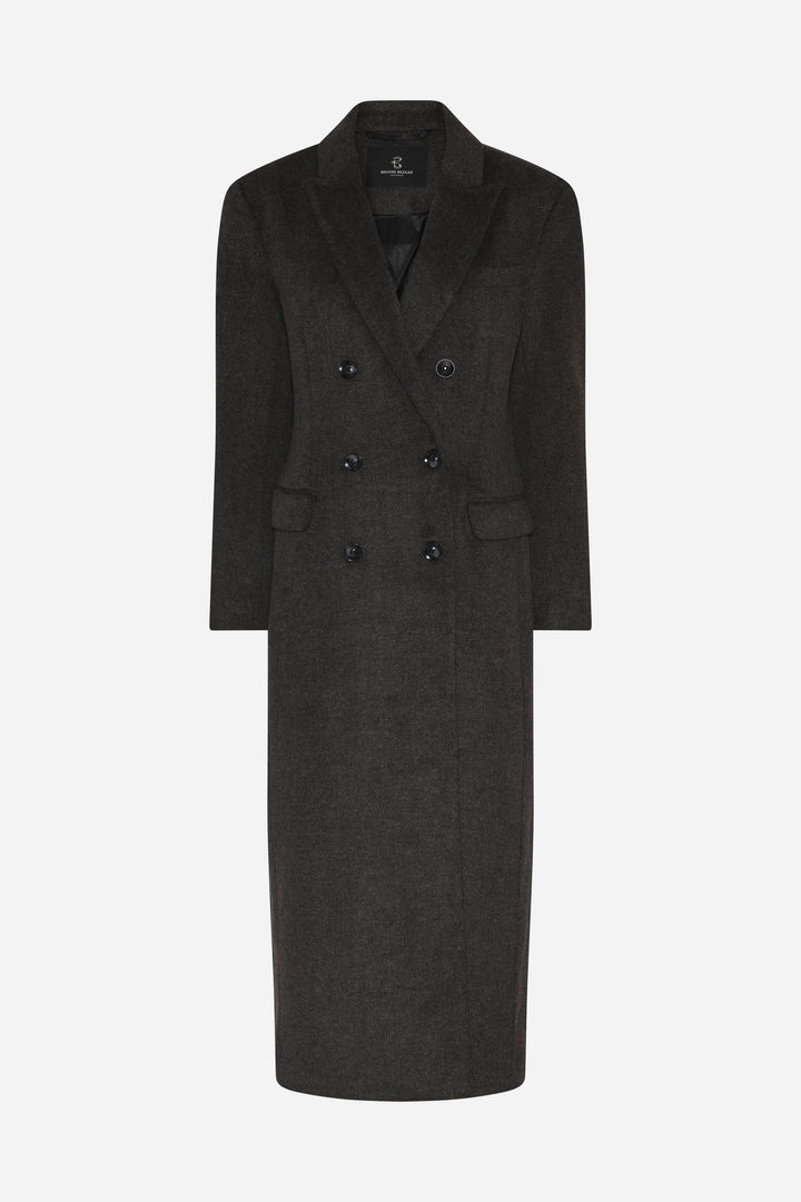 Bruuns Bazaar Women FallopiaBBAbellas frakke Overtøj Dark Grey Melange