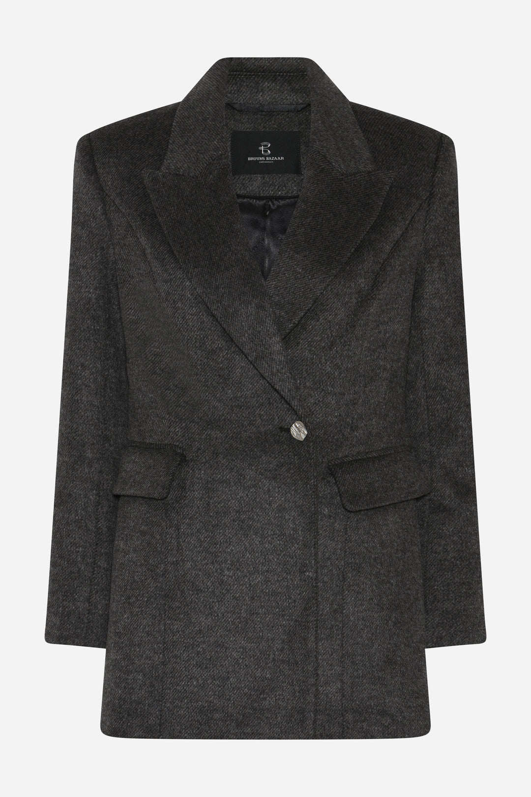 Bruuns Bazaar Women FallopiaBBWillia jakke Overtøj Dark Grey Melange