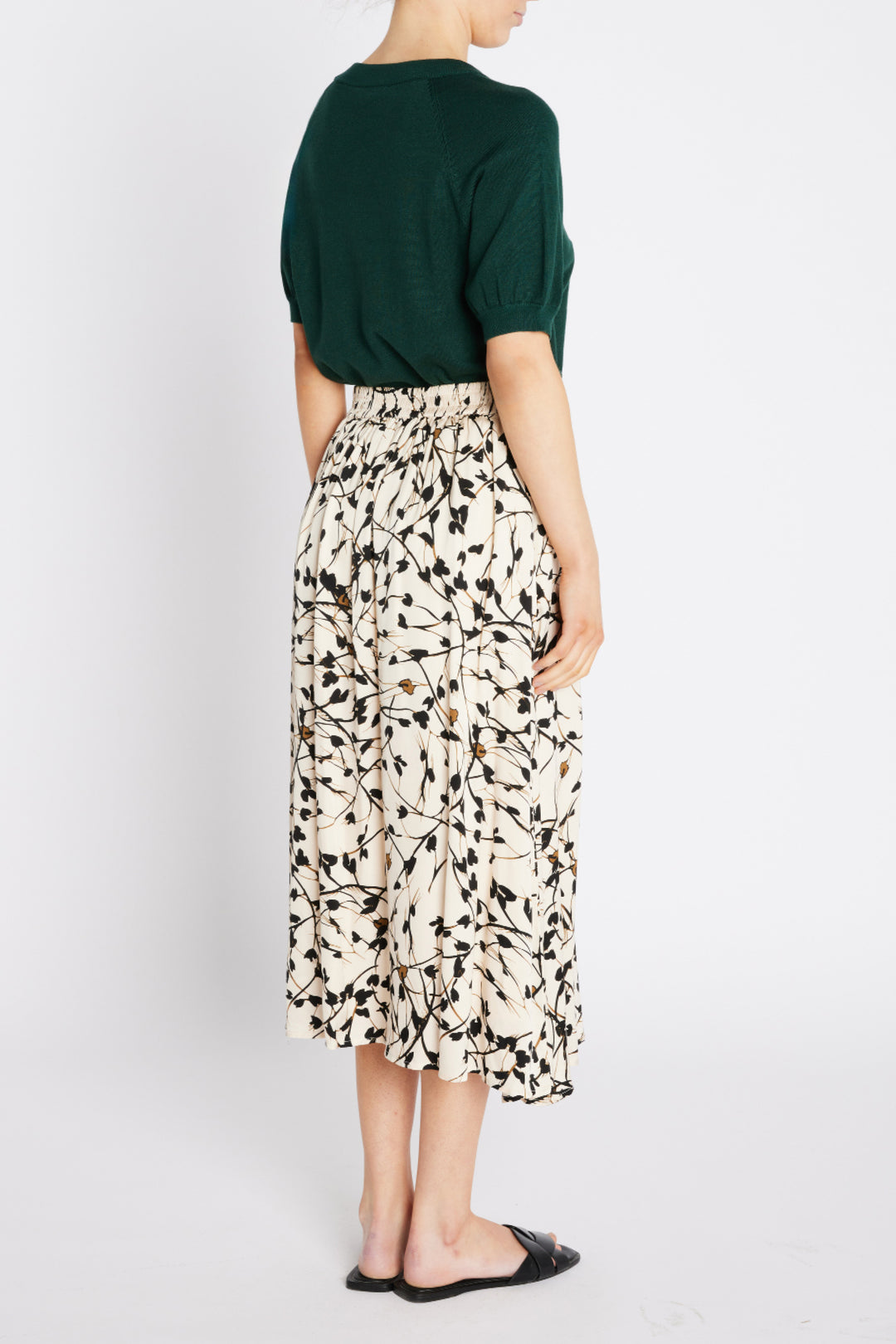 Bruuns Bazaar Women FloretBBAmattas nederdel Nederdele White Cream AOP