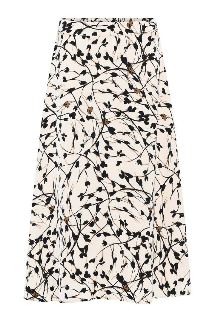 Bruuns Bazaar Women FloretBBAmattas nederdel Nederdele White Cream AOP