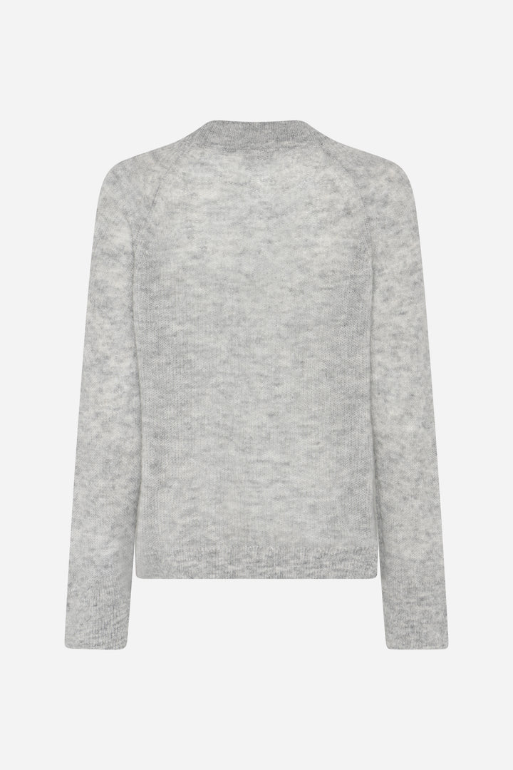 Bruuns Bazaar Women FluffyBBAma strik Strik Light grey melange