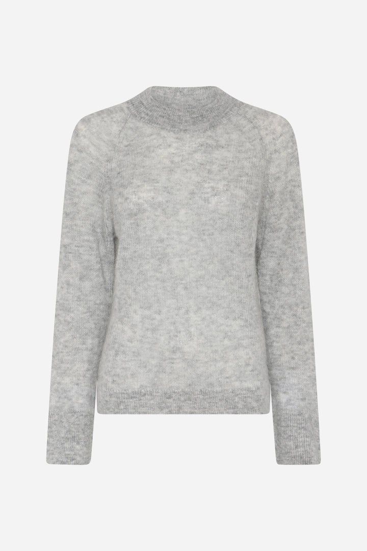 Bruuns Bazaar Women FluffyBBAma strik Strik Light grey melange