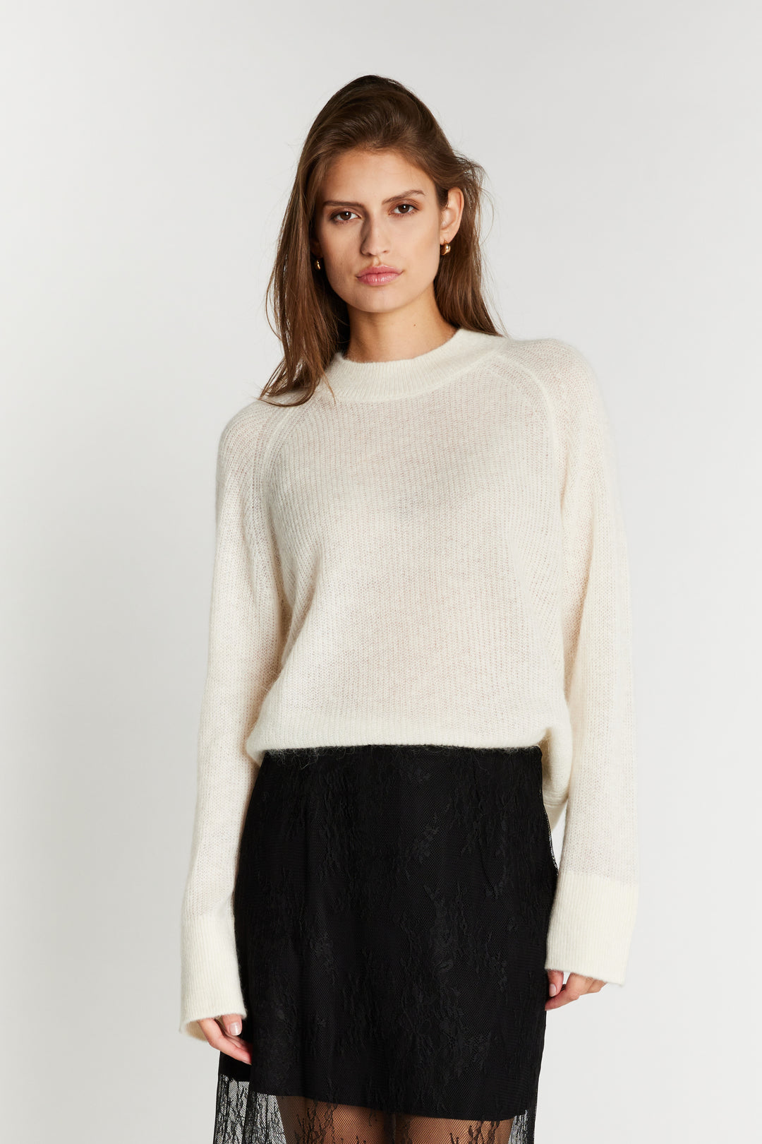 Bruuns Bazaar Women FluffyBBAma strik Strik Off White