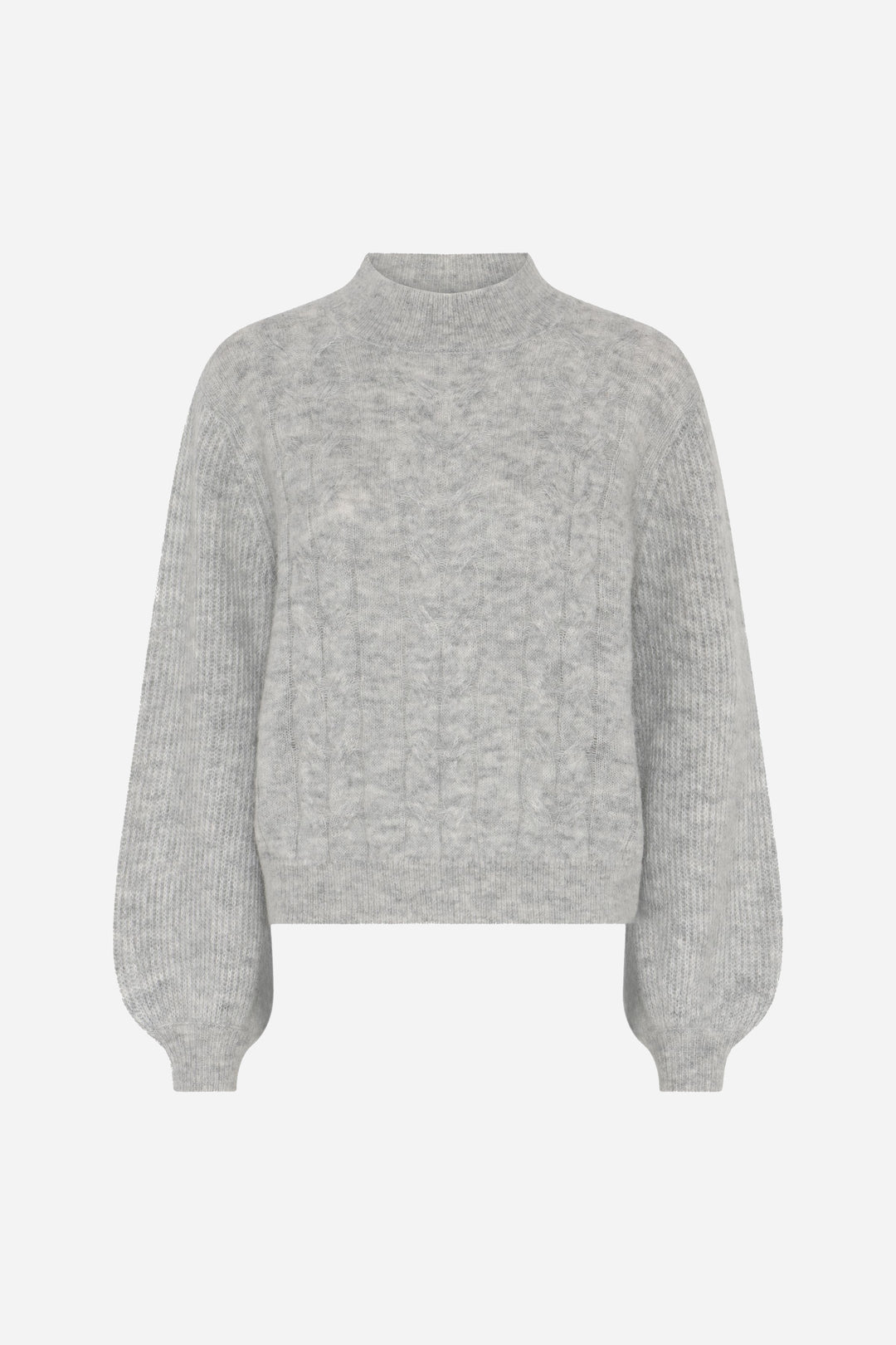 Bruuns Bazaar Women FluffyBBAmandra strik Strik Light grey melange