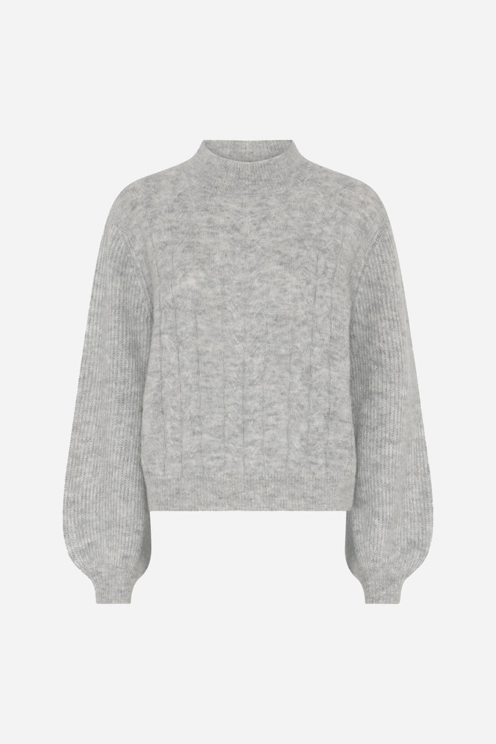Bruuns Bazaar Women FluffyBBAmandra strik Strik Light grey melange