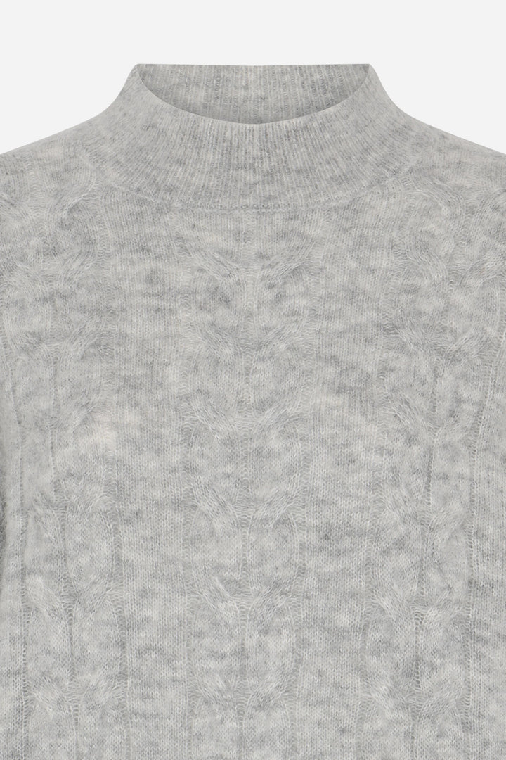 Bruuns Bazaar Women FluffyBBAmandra strik Strik Light grey melange