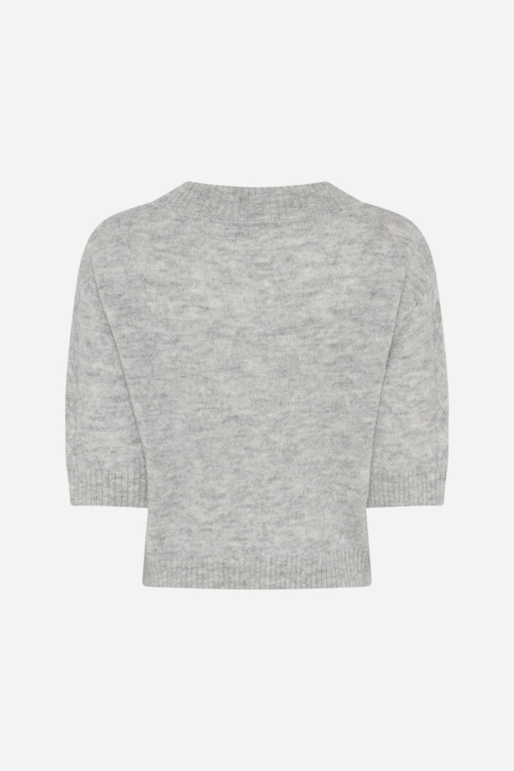 Bruuns Bazaar Women FluffyBBAmari strik Strik Light grey melange