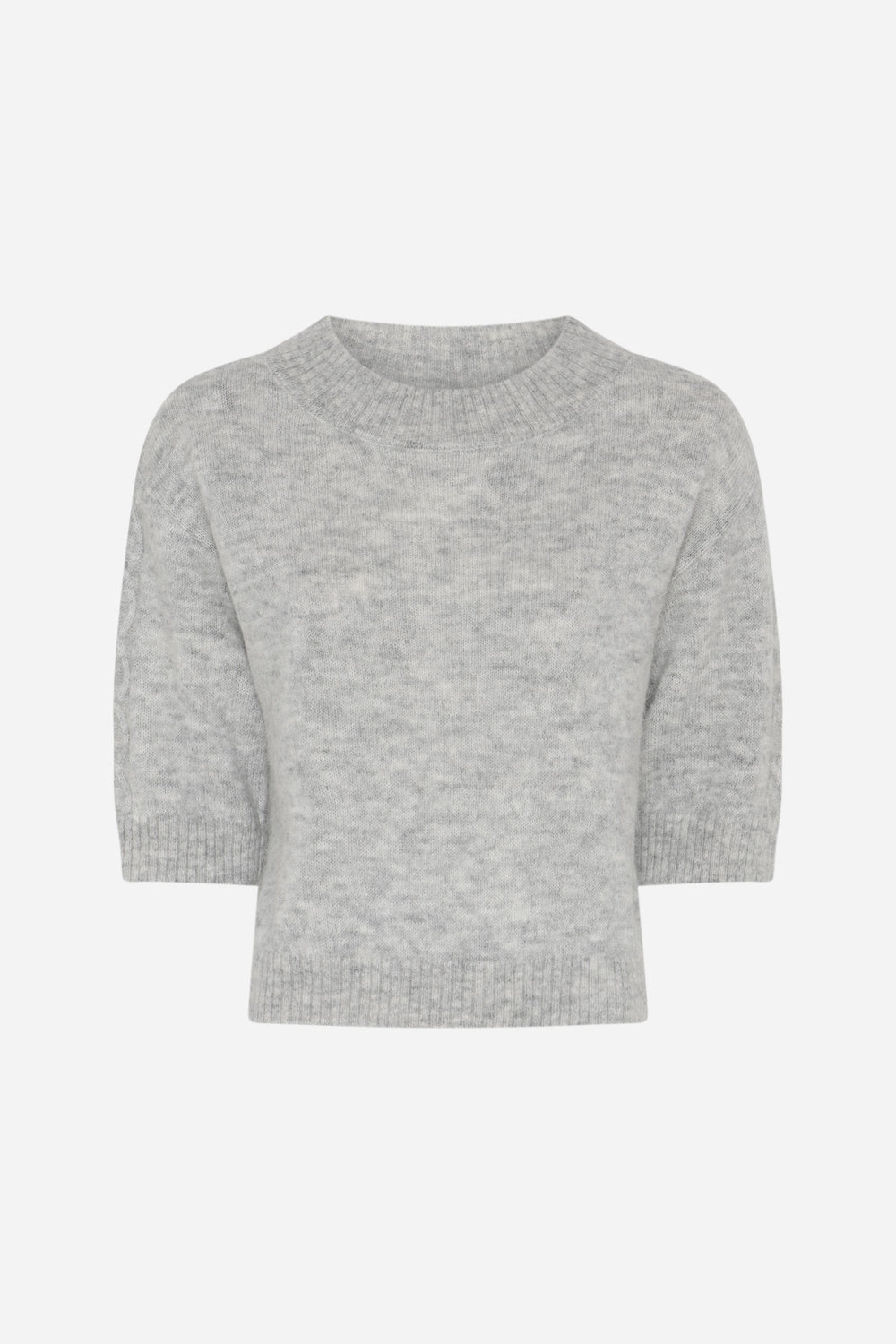 Bruuns Bazaar Women FluffyBBAmari strik Strik Light grey melange