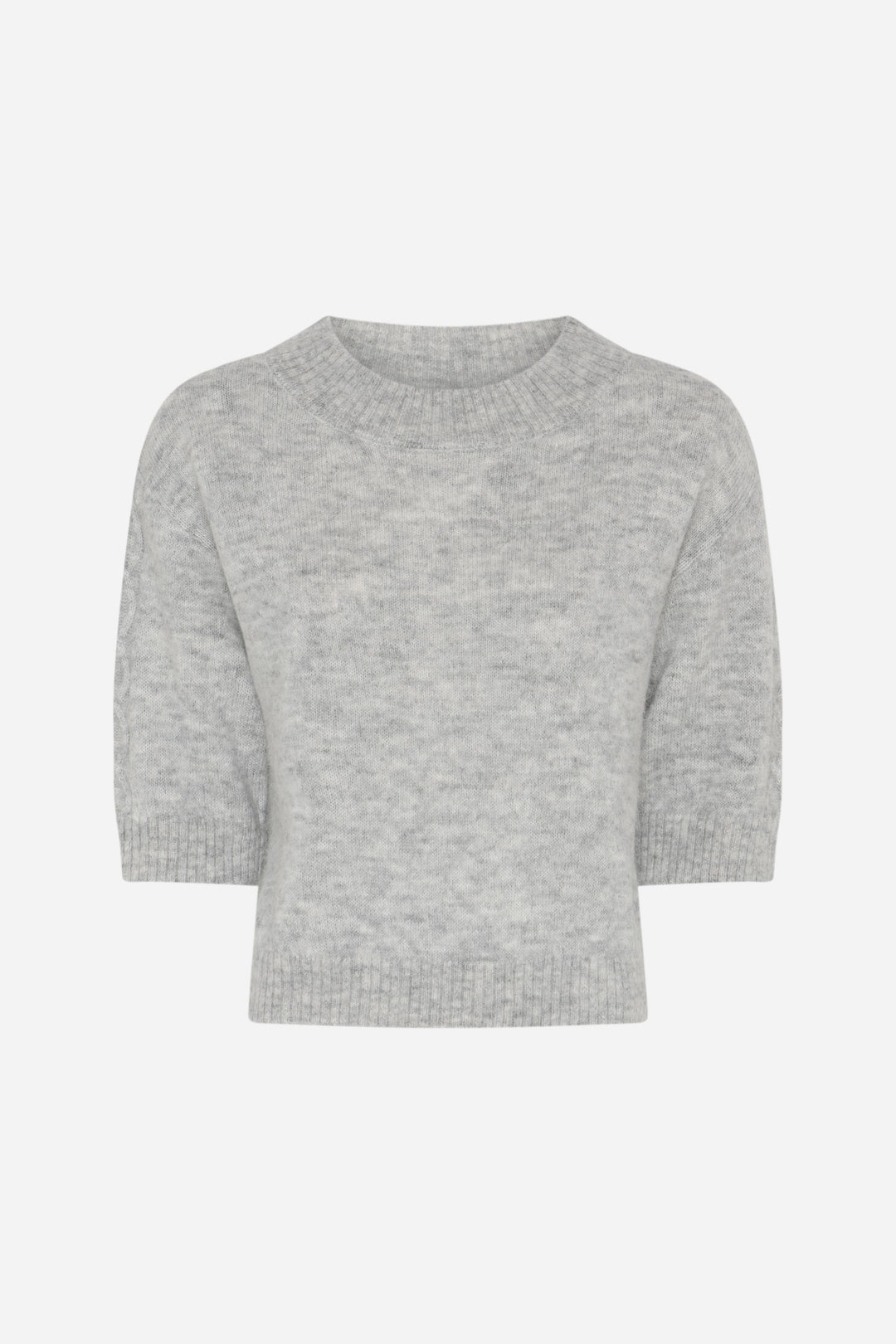 Bruuns Bazaar Women FluffyBBAmari strik Strik Light grey melange