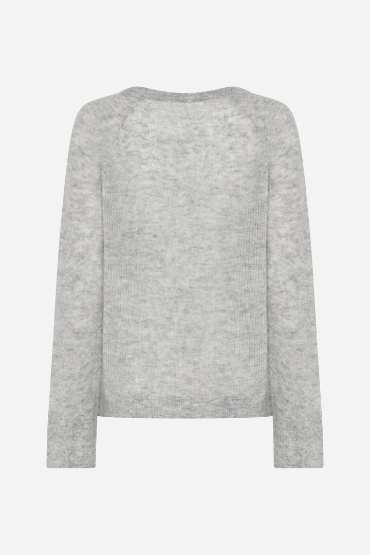 Bruuns Bazaar Women FluffyBBAmera strik Strik Light grey melange