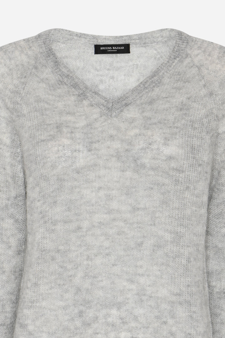 Bruuns Bazaar Women FluffyBBAmera strik Strik Light grey melange