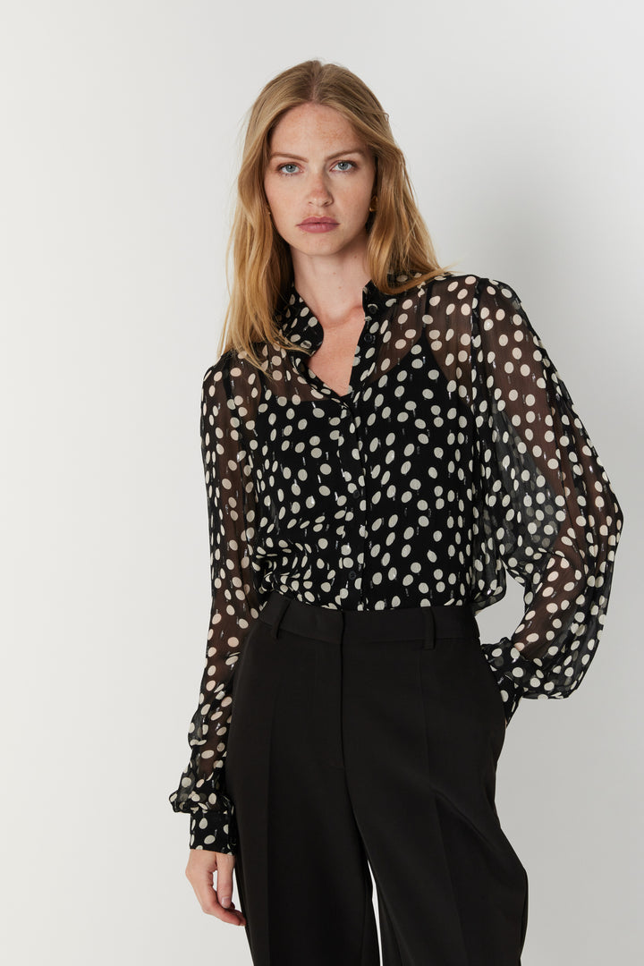Bruuns Bazaar Women GastroBBShaunas skjorte Skjorter Black Dots