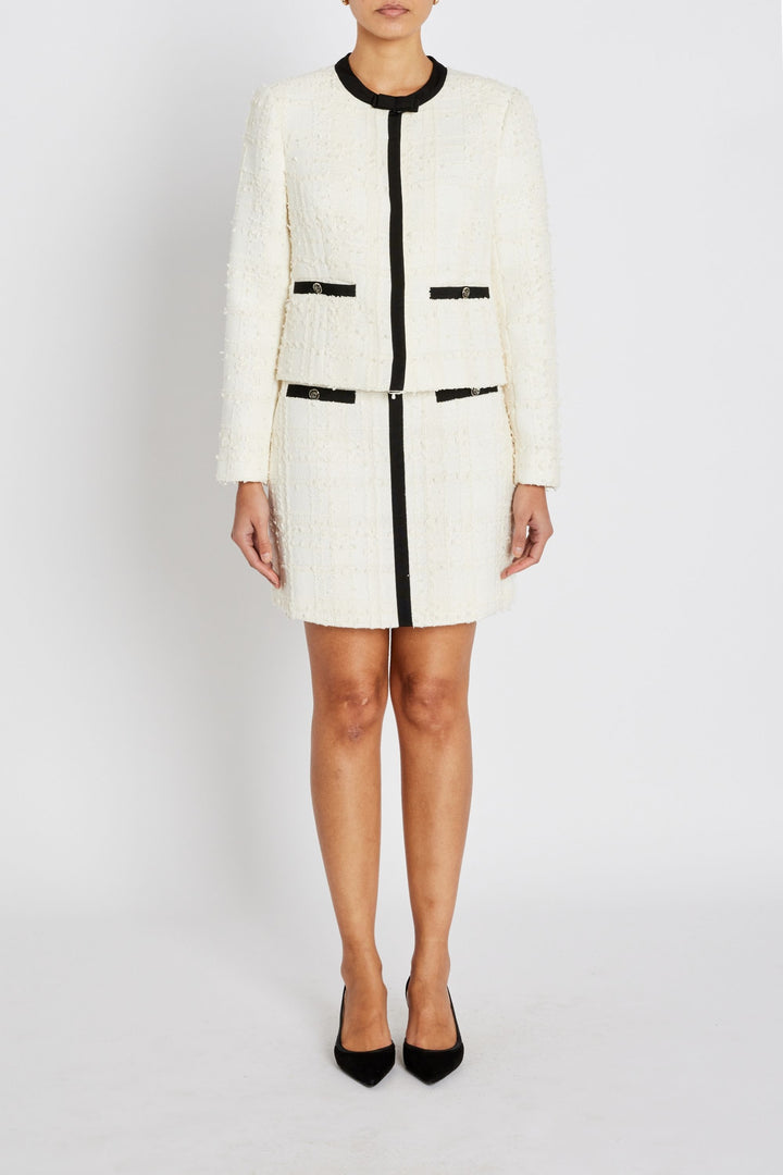 Bruuns Bazaar Women GaussiaBBJoanine nederdel Nederdele White Cream