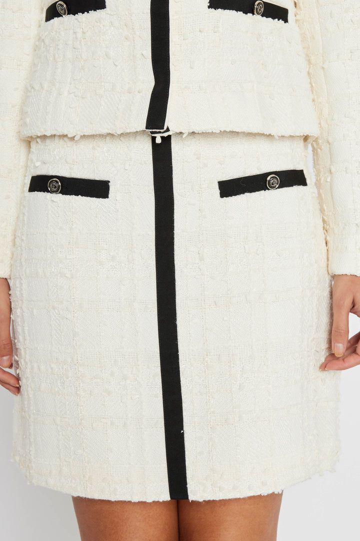 Bruuns Bazaar Women GaussiaBBJoanine nederdel Nederdele White Cream