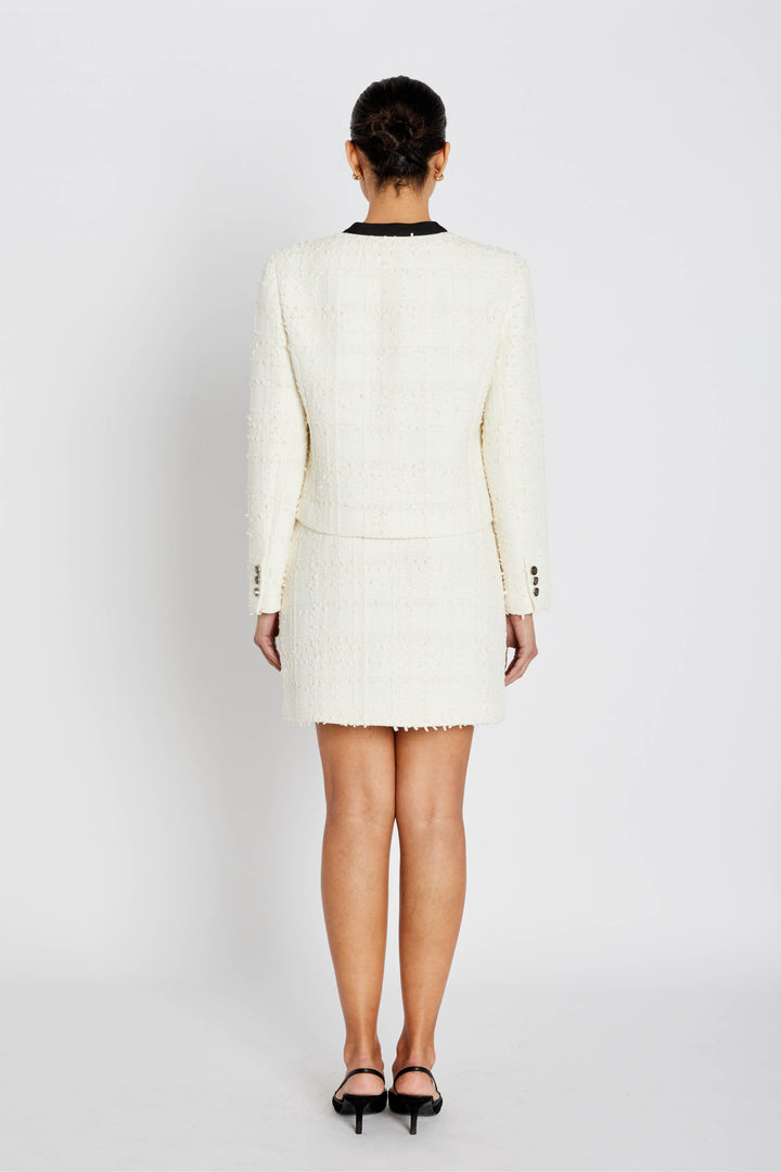 Bruuns Bazaar Women GaussiaBBJoanine nederdel Nederdele White Cream
