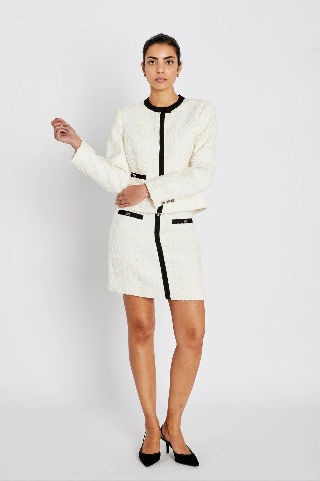 Bruuns Bazaar Women GaussiaBBJoanine nederdel Nederdele White Cream