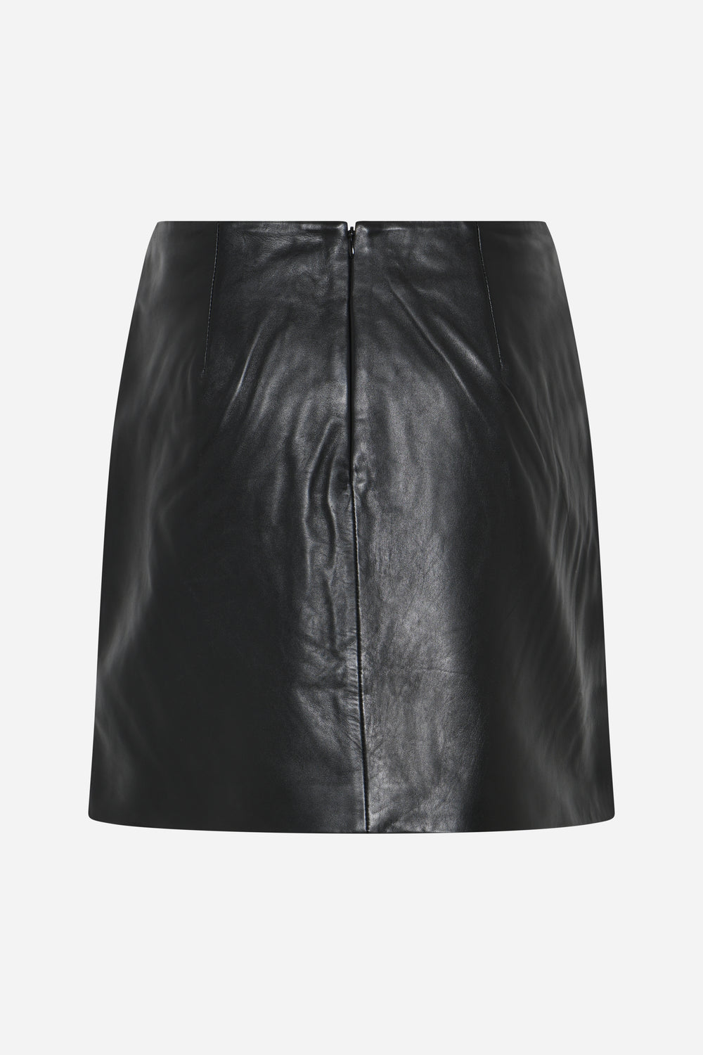 Bruuns Bazaar Women GentianBBShort lædernederdel Nederdele Black