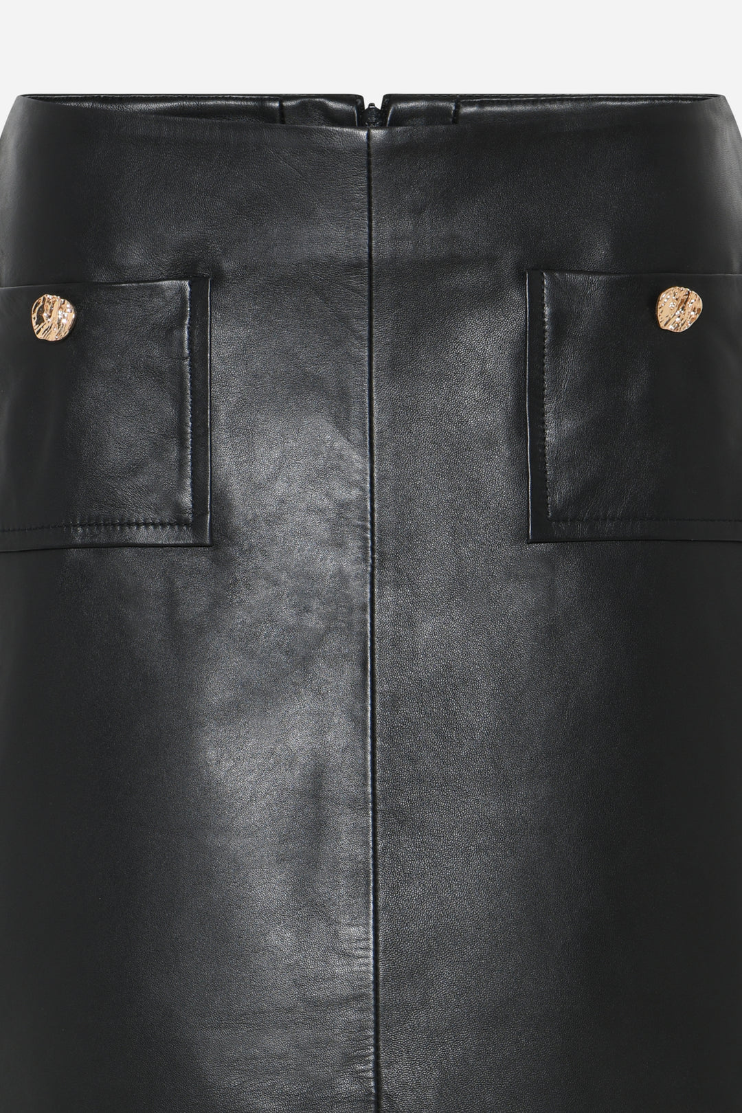 Bruuns Bazaar Women GentianBBShort lædernederdel Nederdele Black