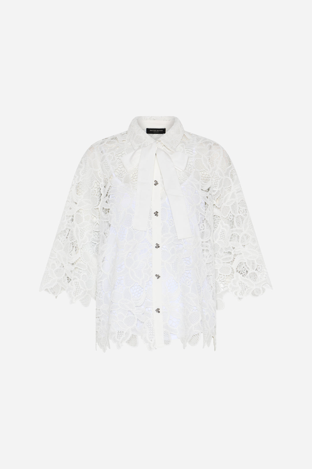 Bruuns Bazaar Women GeonomaBBFay skjorte Skjorter White