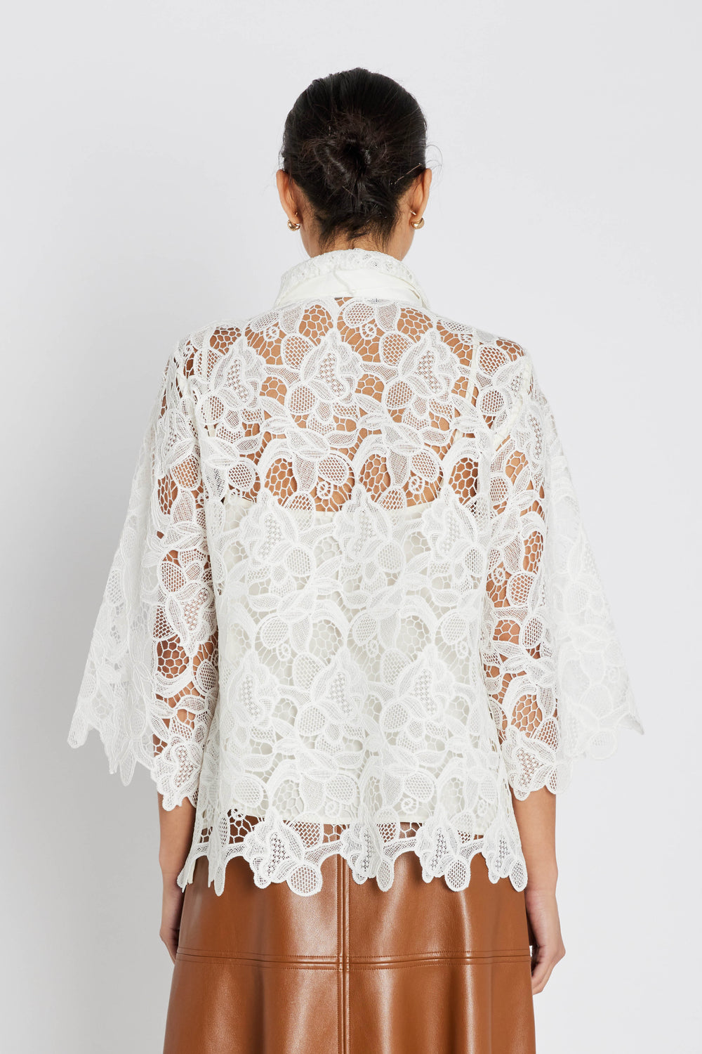 Bruuns Bazaar Women GeonomaBBFay skjorte Skjorter White