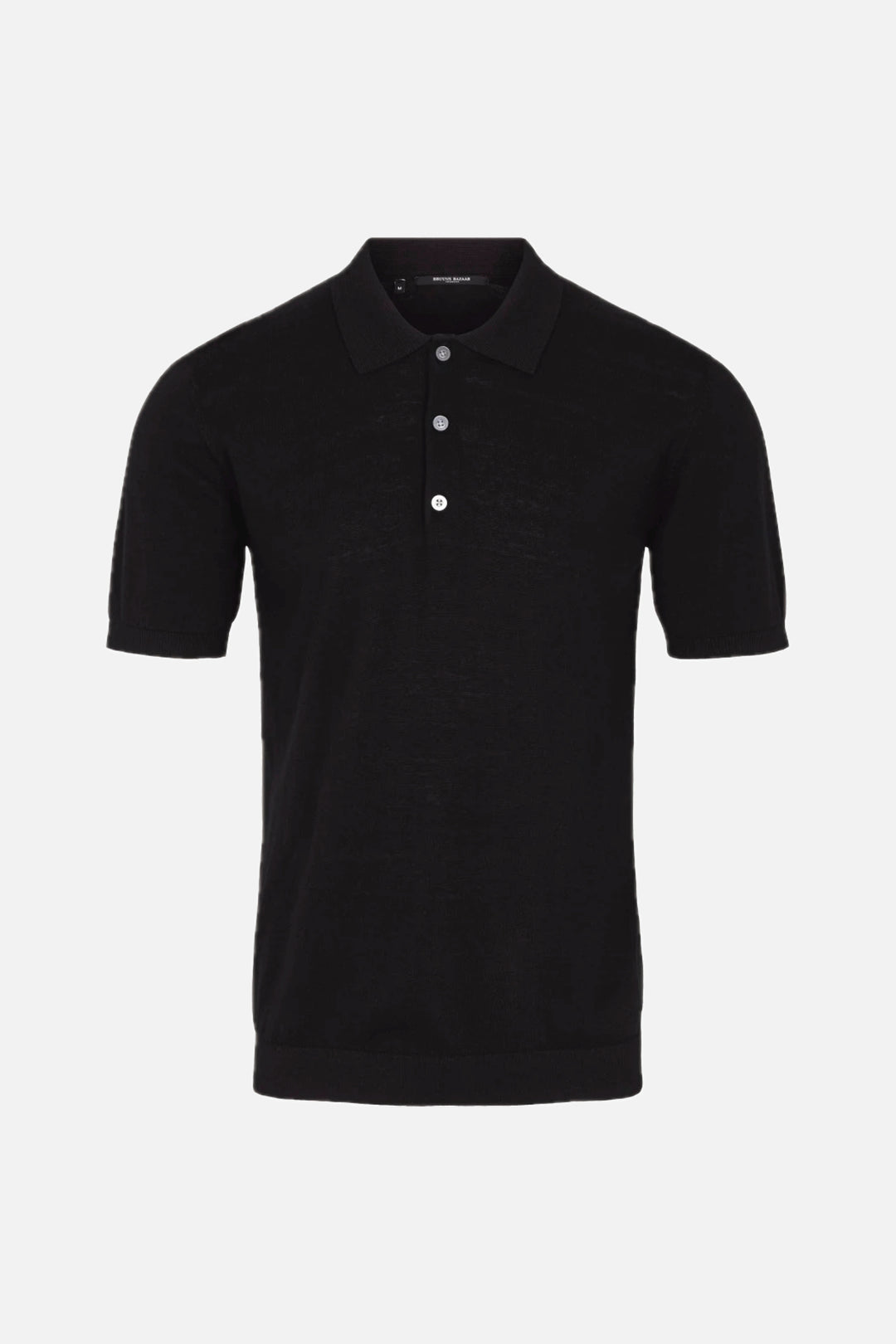 Bruuns Bazaar Men Gerhard Polo s/s Strik Black