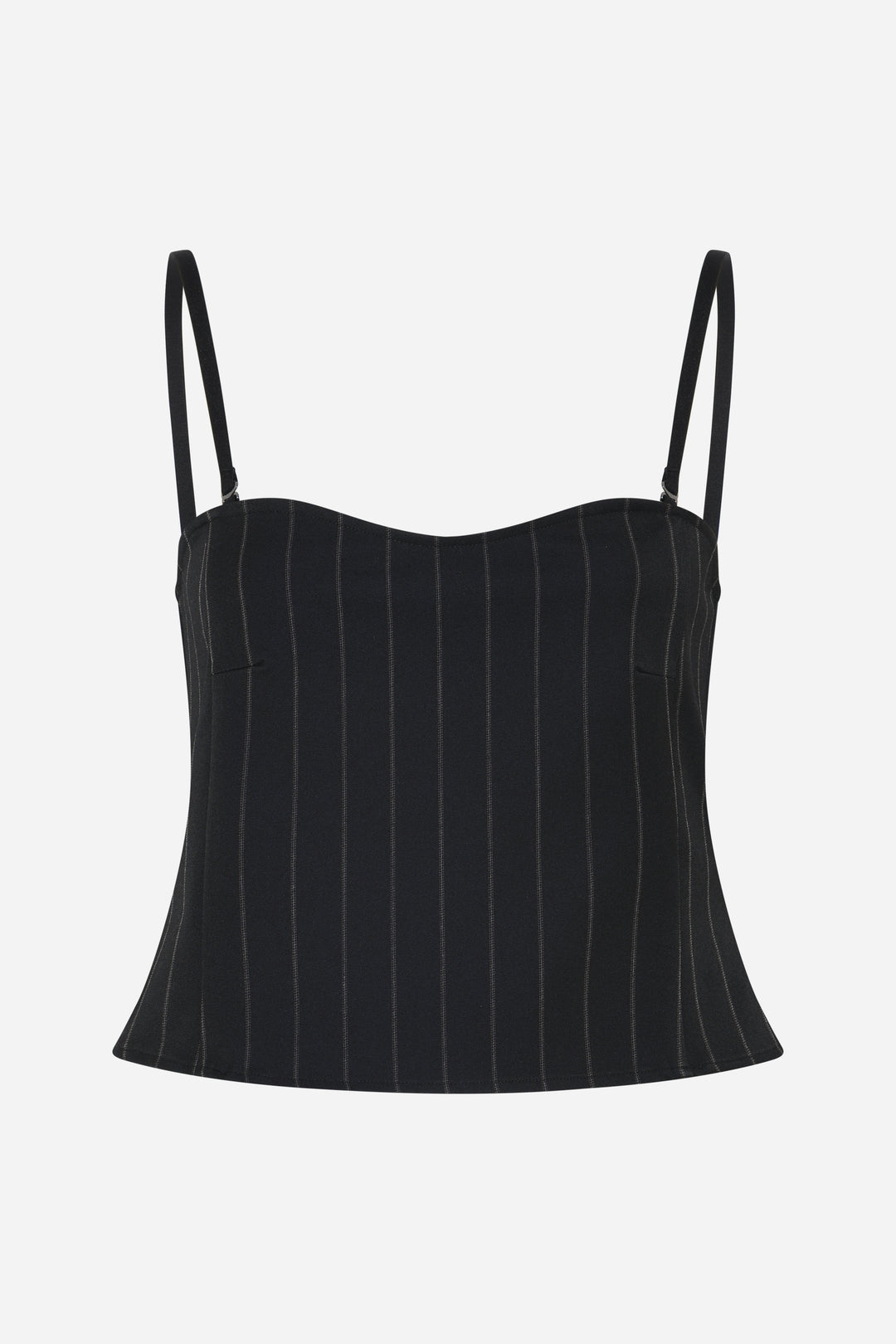 Bruuns Bazaar Women HydrangeaBBKorsas top Bluser Black pinstripe