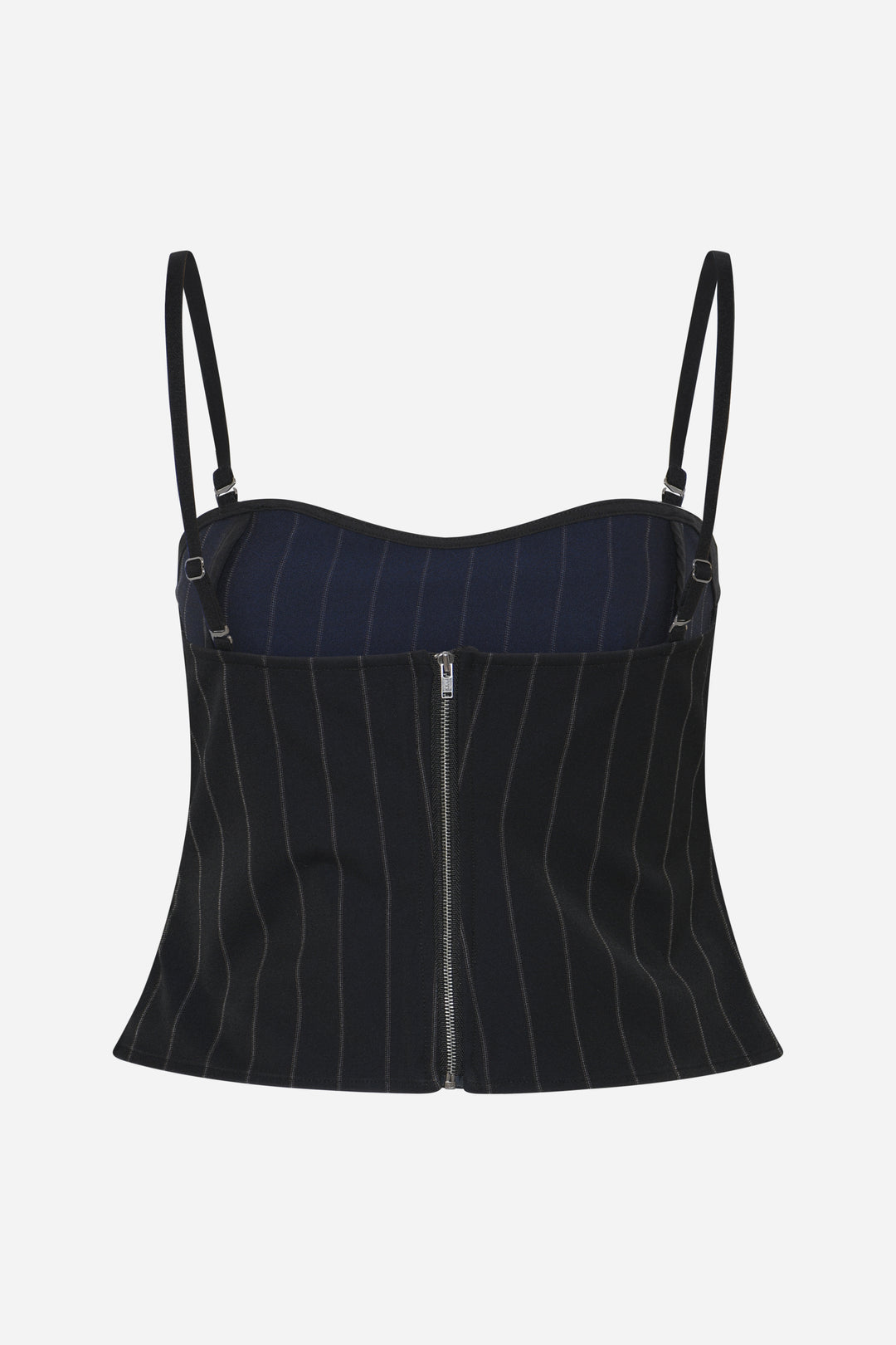 Bruuns Bazaar Women HydrangeaBBKorsas top Bluser Black pinstripe