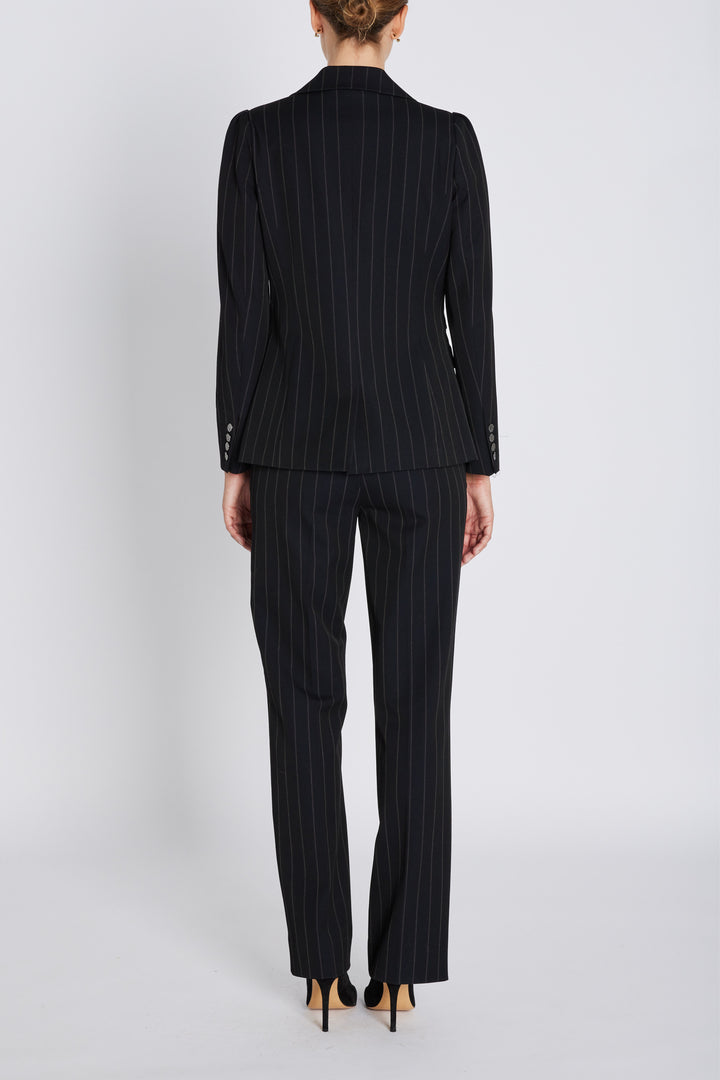 Bruuns Bazaar Women HydrangeaBBNora blazer Blazere Black pinstripe