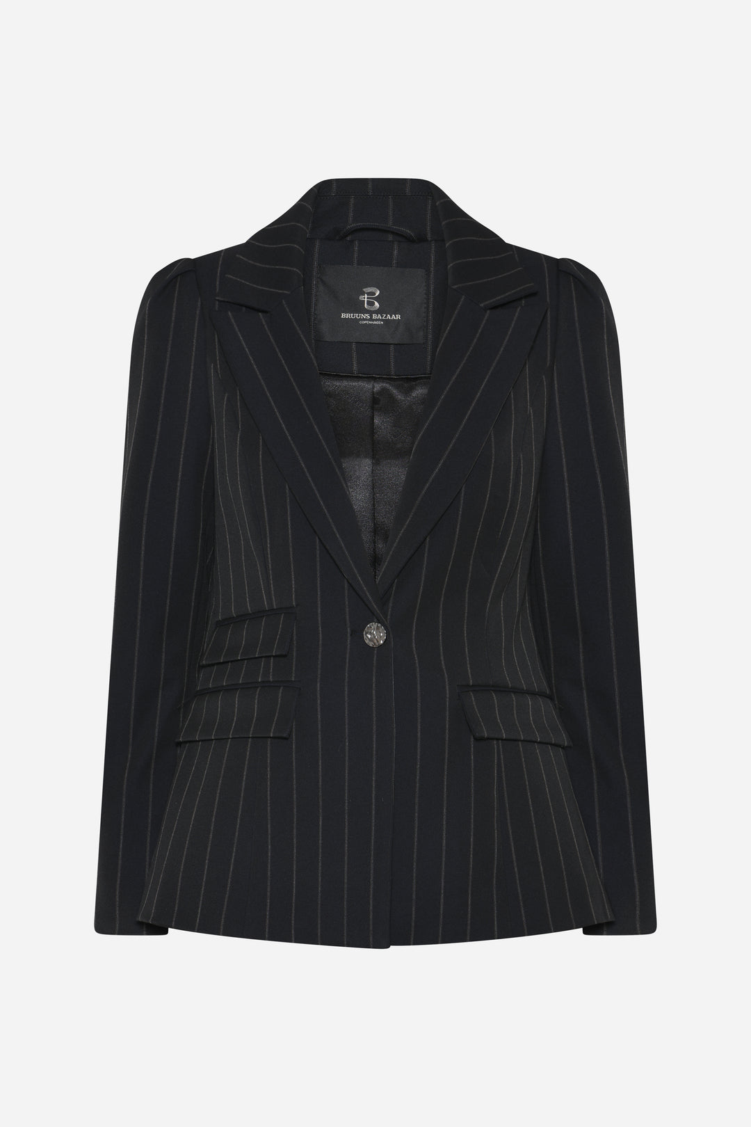 Bruuns Bazaar Women HydrangeaBBNora blazer Blazere Black pinstripe