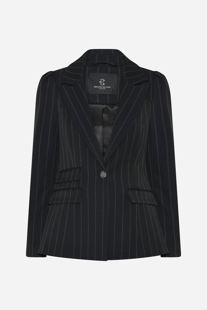 Bruuns Bazaar Women HydrangeaBBNora blazer Blazere Black pinstripe