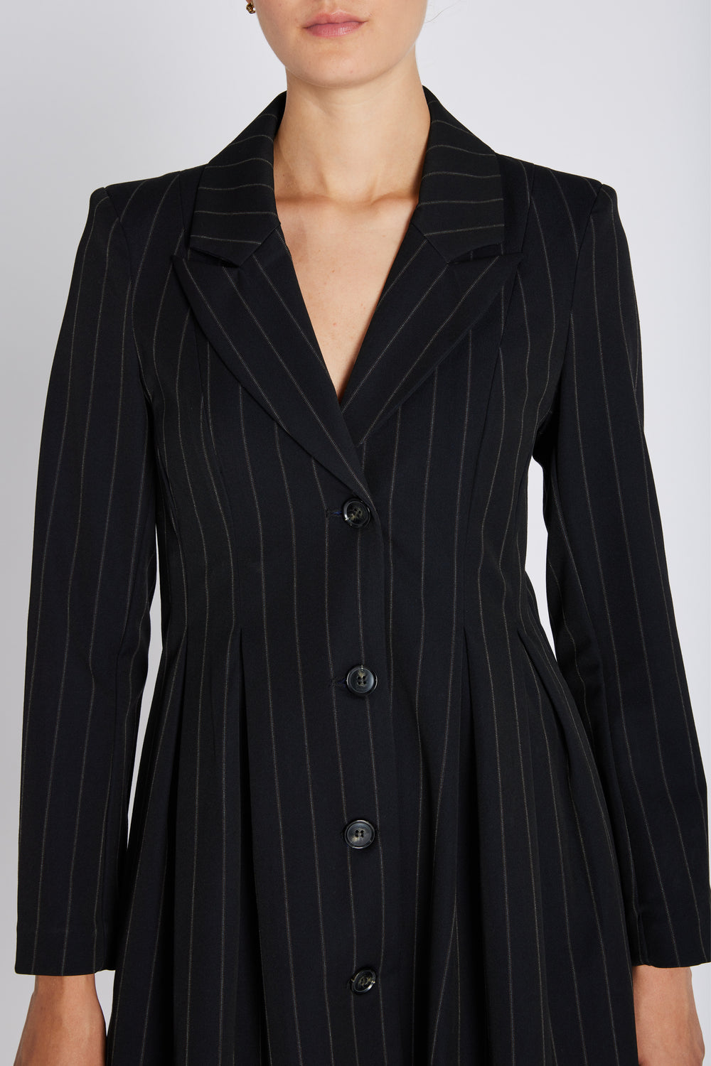 Bruuns Bazaar Women HydrangeaBBTova kjole Kjoler Black pinstripe