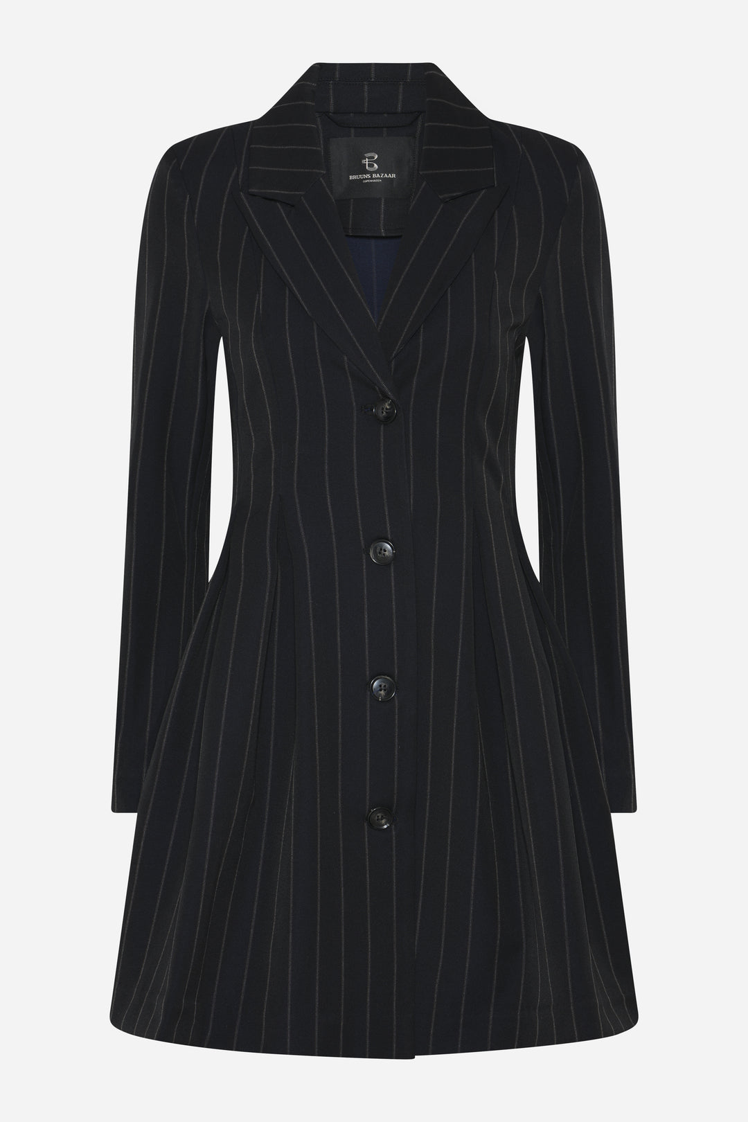 Bruuns Bazaar Women HydrangeaBBTova kjole Kjoler Black pinstripe