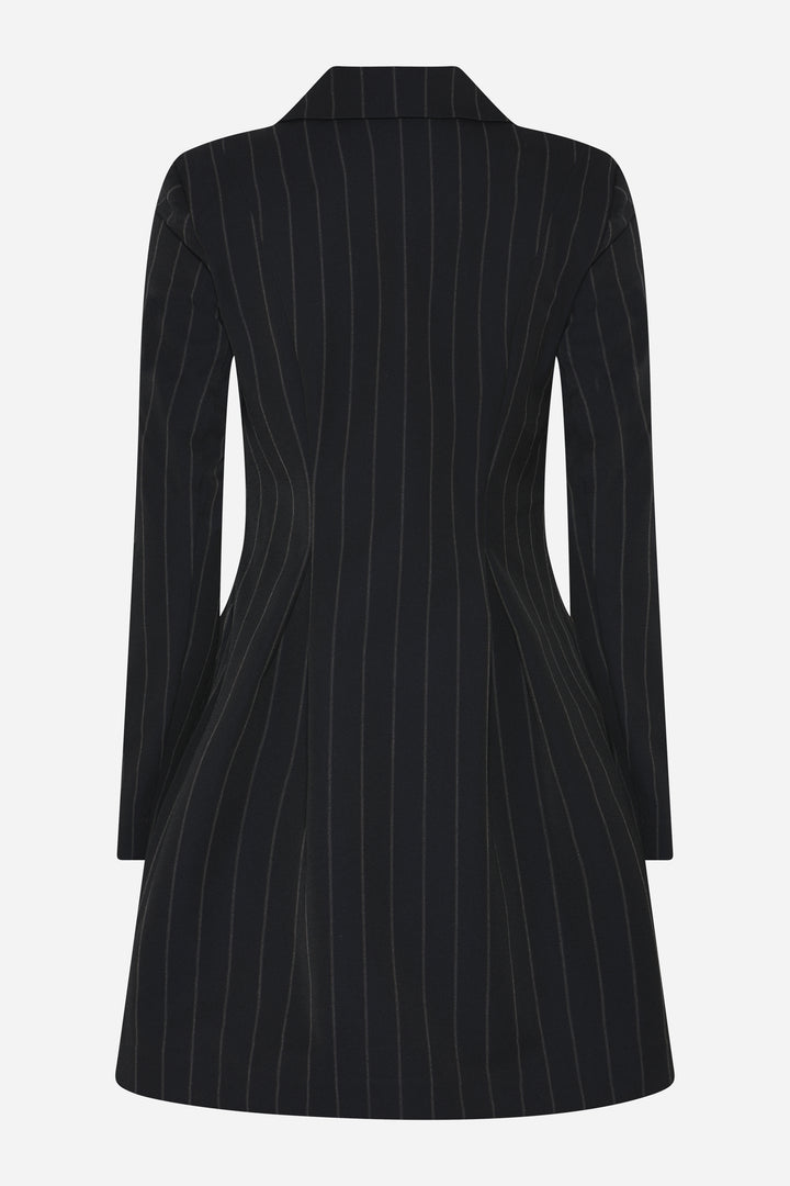 Bruuns Bazaar Women HydrangeaBBTova kjole Kjoler Black pinstripe