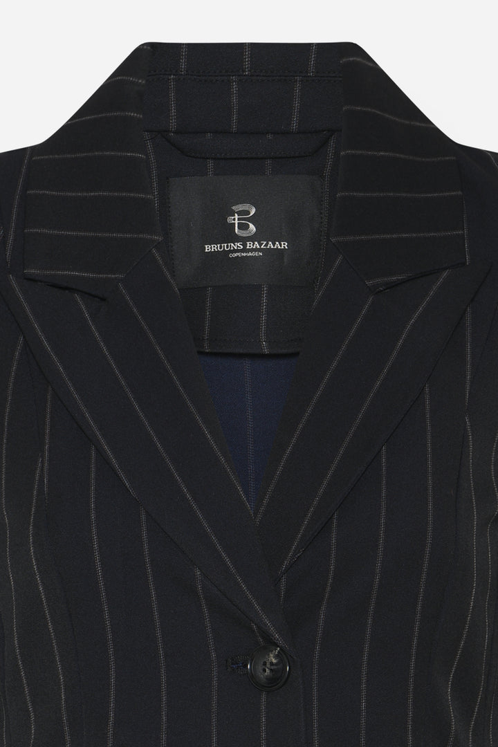 Bruuns Bazaar Women HydrangeaBBTova kjole Kjoler Black pinstripe