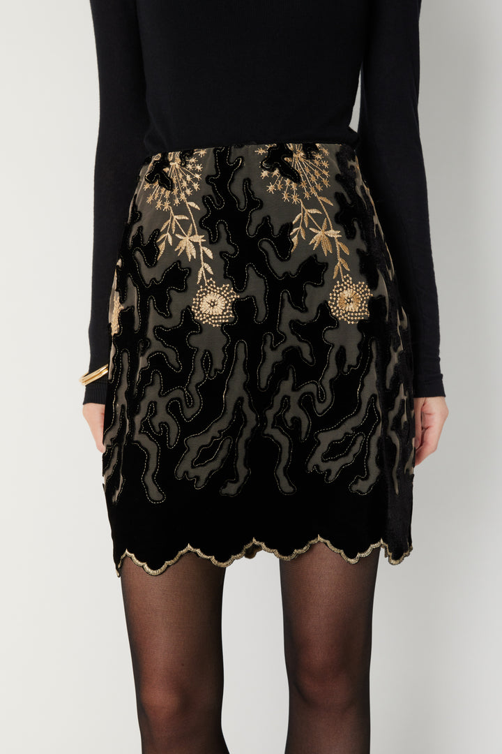 Bruuns Bazaar Women HydriaBBSanna nederdel Nederdele Black / Gold