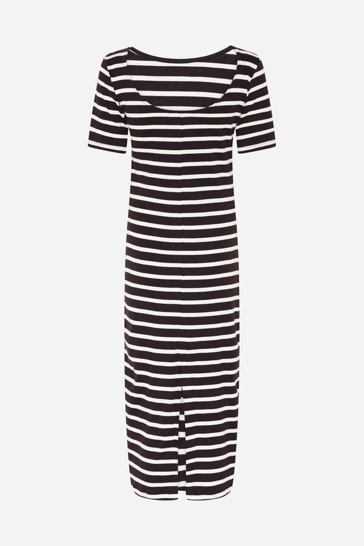 Bruuns Bazaar Women IguanuraBBBoat neck dress Kjoler Brown stripe
