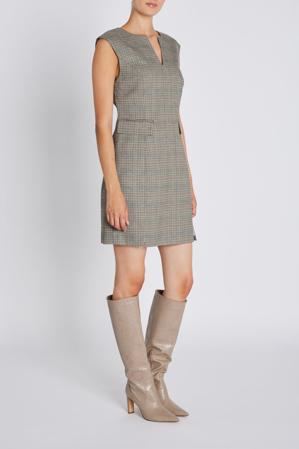 Bruuns Bazaar Women IpomoeaBBLenesa kjole Kjoler Brown Check